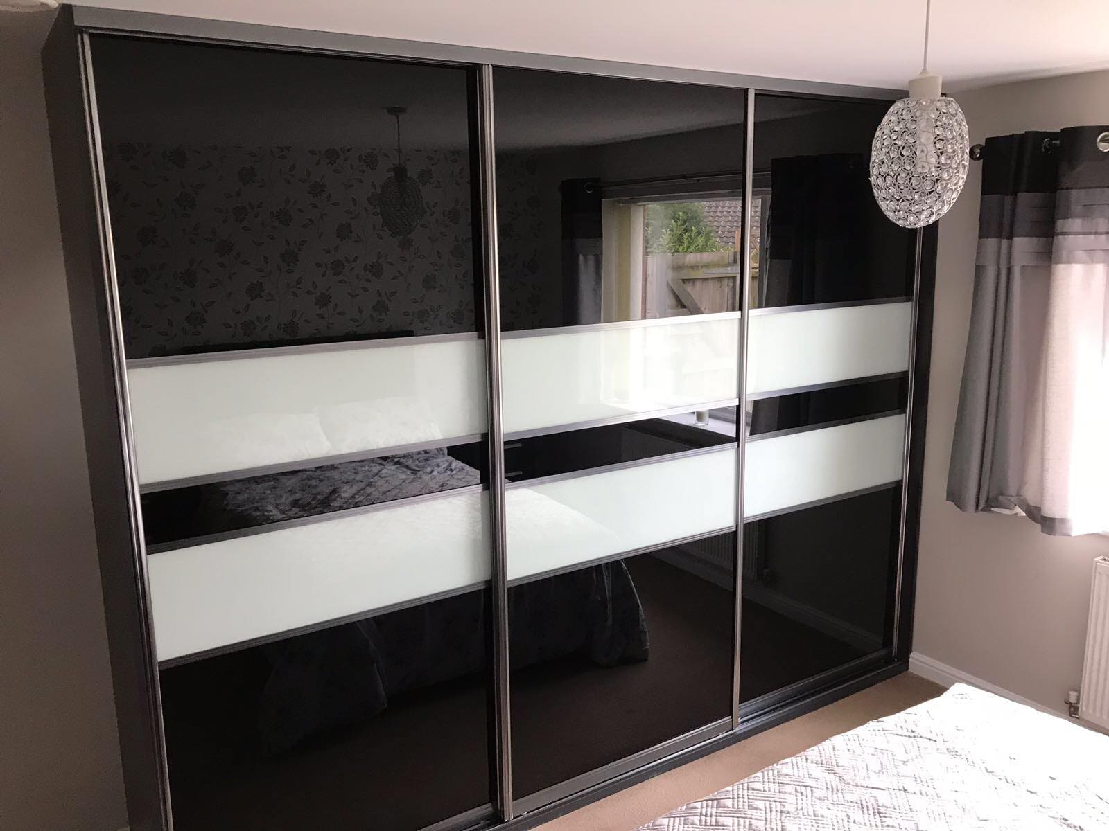 Glass Sliding Wardrobes Mirrored Glass Doors Glide Slide
