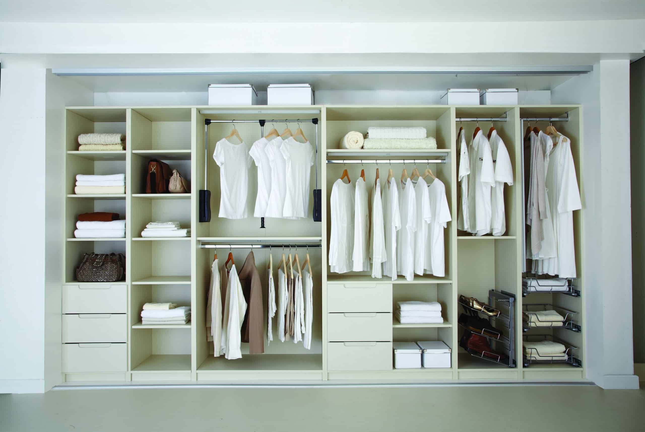 Interior  fitted wardrobe storage