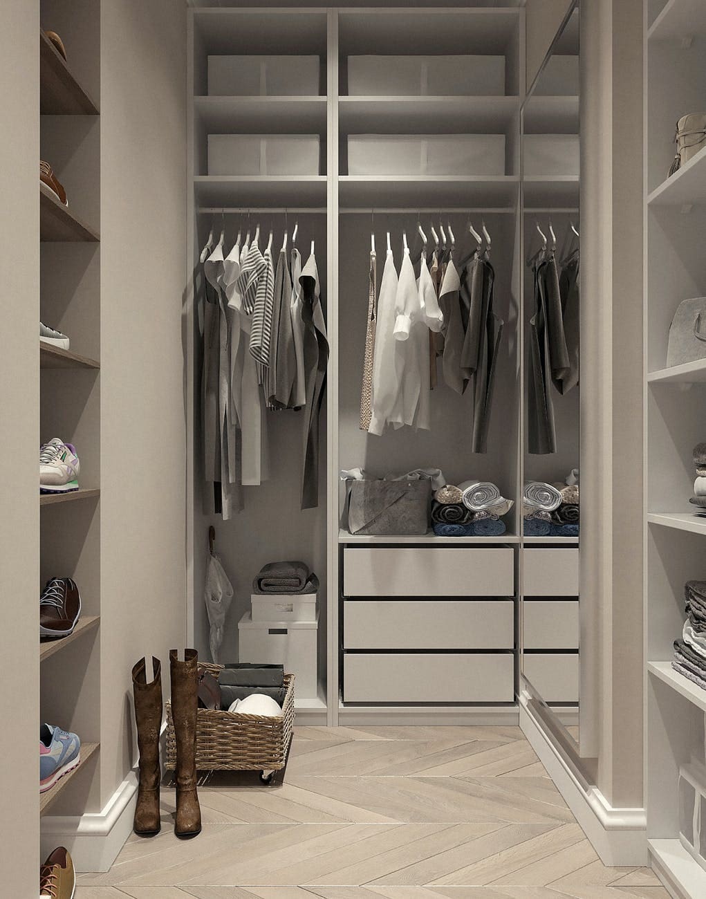 fitted wardrobe inside