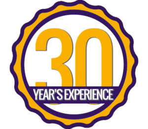 30 years experience logo Glide and Slide