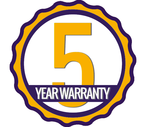 Glide and Slide 5 year warranty