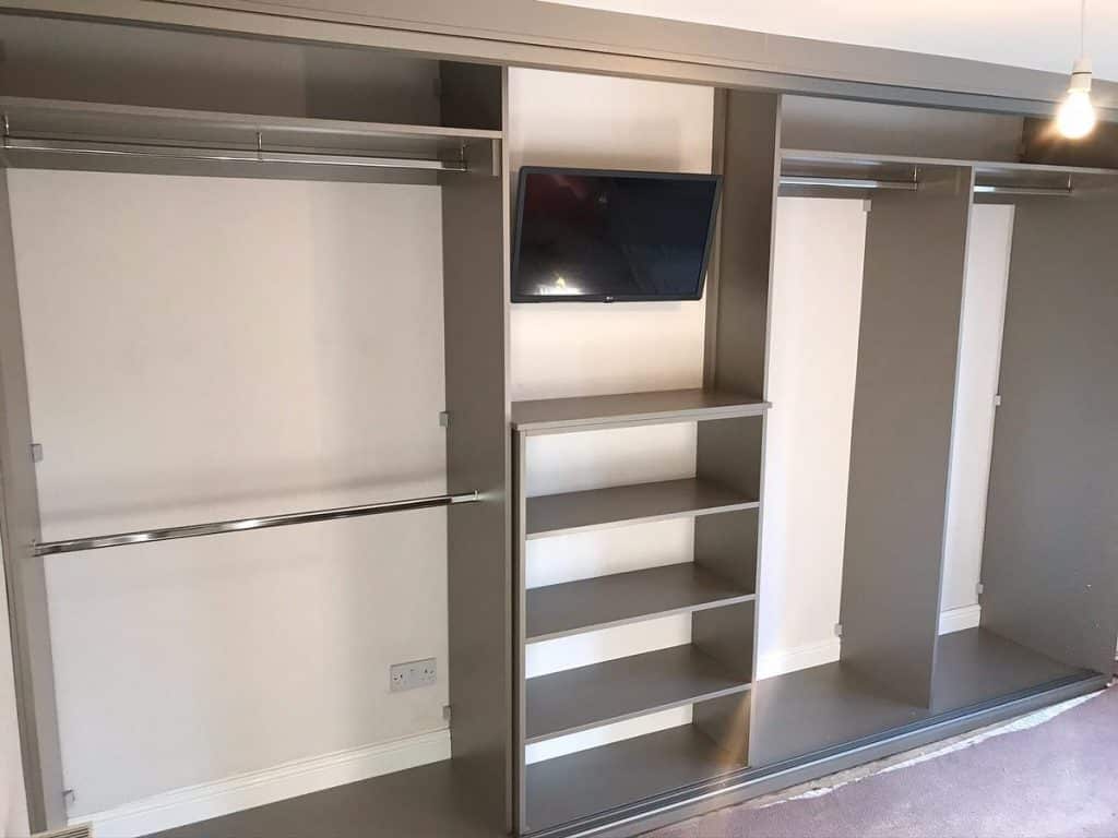 floor to ceiling wardrobe interior from Glide and Slide