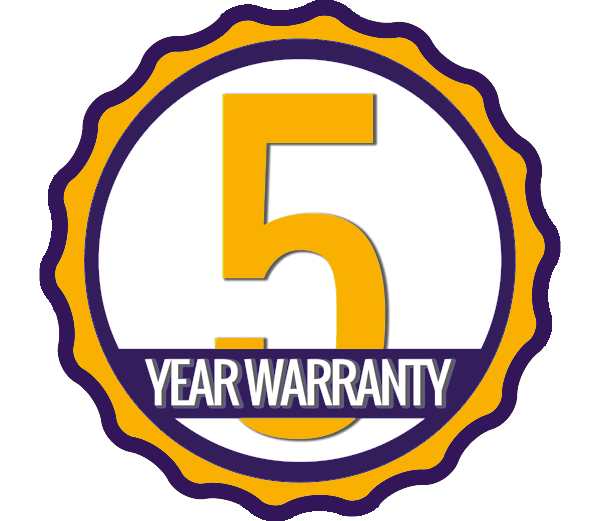 5 year warranty on glass sliding wardrobes