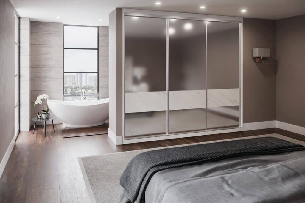 Glass sliding wardrobes in Polesworth by Glide and Slide